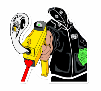 Hollow Shooting Star Sticker